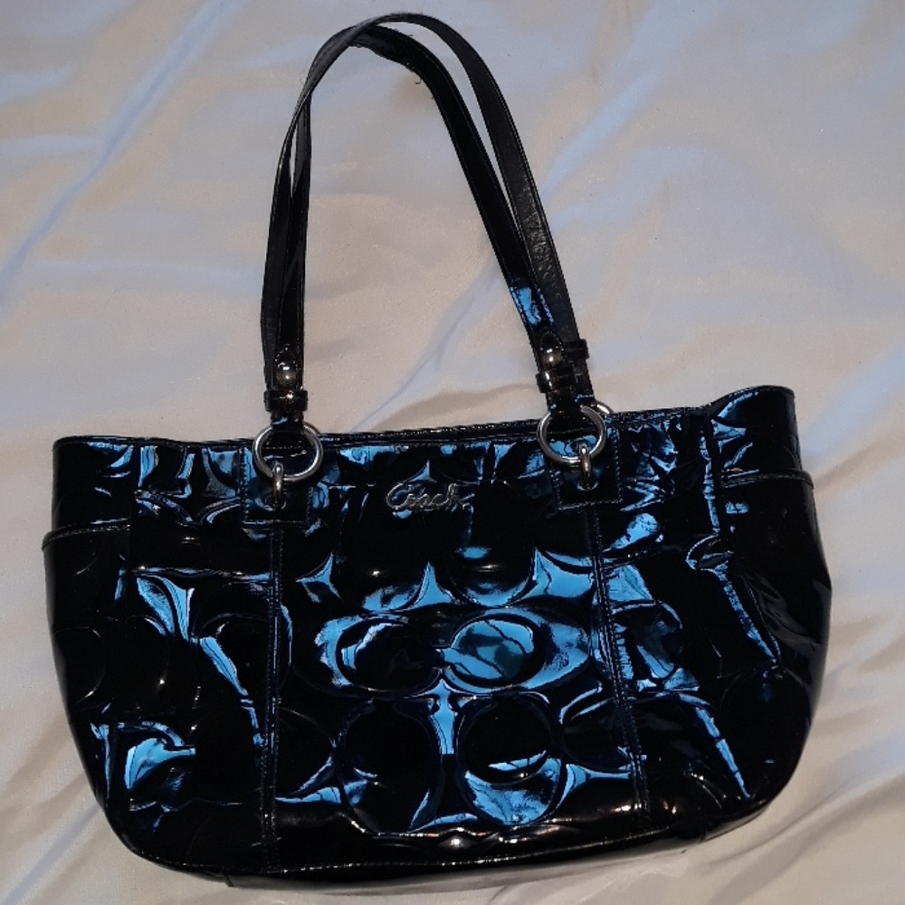Coach Black Handbag Tote Purse